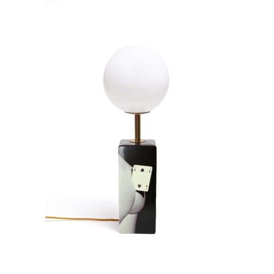Seletti Toiletpaper Bordlampe Two Of Spades Seletti Toiletpaper Bordlampe Two Of Spades
