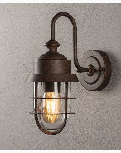 Konstsmide Cerignola Cerignola vegglampe E27 rustfarget. Konstsmide Cerignola Cerignola vegglampe E27 rustfarget.