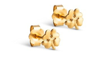 Enamel Copenhagen Organic Clover Mini Studs Forgylt Sølv Sterling 925 Enamel Copenhagen Organic Clover Mini Studs Forgylt Sølv Sterling 925