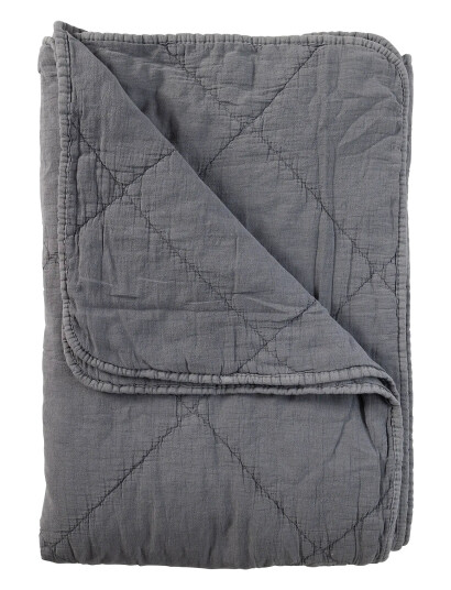C"est Bon Cotton Throw - Grey - 140X200CM C"est Bon Cotton Throw - Grey - 140X200CM