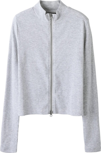 LMTD Nlfhinaja Ls Short S Zip Cardigan Grey 122 128 LMTD Nlfhinaja Ls Short S Zip Cardigan Grey 122 128