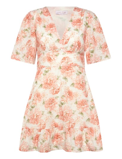 Love Lolina Celina Mini Dress Cream XS