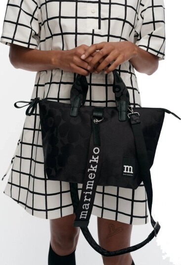Marimekko Tote S Unikko Black ONE SIZE