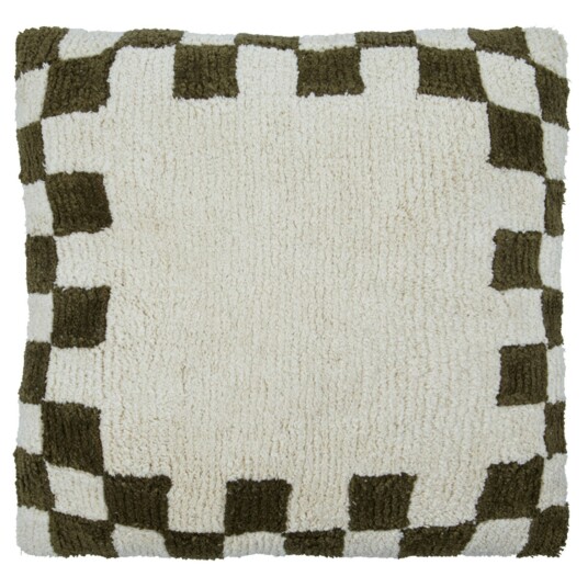 House Doctor Chess Putetrekk 50x50 cm Grønn/Off white