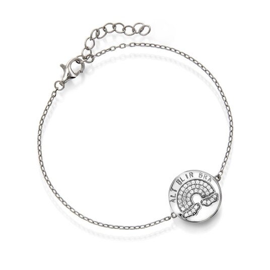 Pan Jewelry Armbånd i 925 sølv med hvite zirkonia og teksten “Alt blir bra”