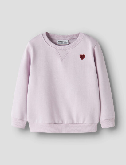 Name It Nmfvima Ls Sweat Bru Noos Pink 80