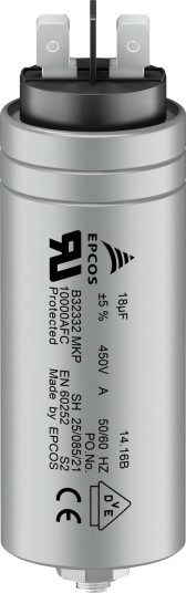 Tdk B32332i6406j081 1 Stk Mkp Foliekondensator Stikvülling 40 Μf 450 V/Ac 5 % Ø X L 40 Mm X 103 Mm Tdk B32332i6406j081 1 Stk Mkp Foliekondensator Stikvülling 40 Μf 450 V/Ac 5 % Ø X L 40 Mm X 103 Mm