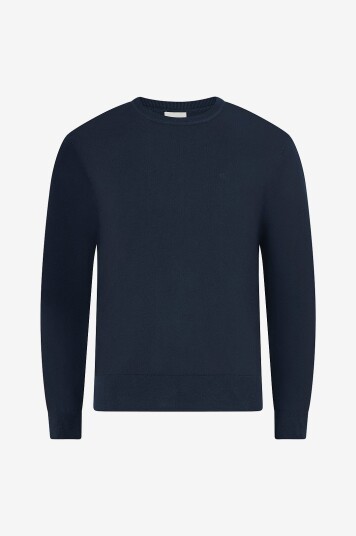 Calvin Klein Genser LS Supima Cotton Crew 14gg Blå