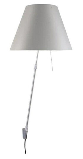 Luceplan - Costanza Vegglampe m/Dimmer Alu/ Mistic White