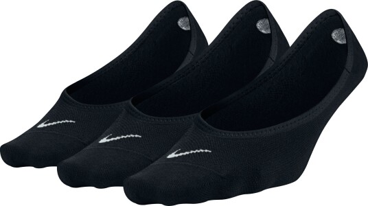 Nike 3 Pack Lightweight Footi Dame Black/White M