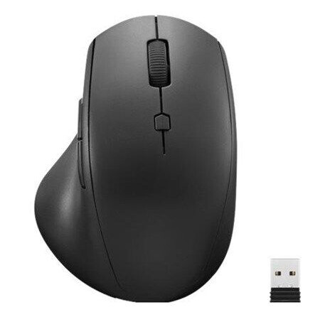 Lenovo 600 Wireless Media - mouse - 2.4 GHz - black - Mus - Optisk - 7 - Svart