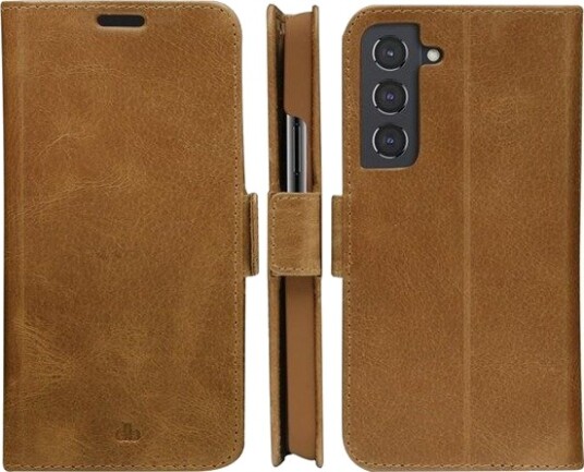 Dbramante1928 Copenhagen Slim Mobildeksel Lommebok Flip Cover i Ekte Lær for Samsung Galaxy S22 - Brun