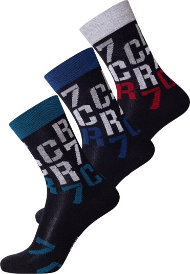 CR7 3 Pack Strømper Barn Svart 40 43