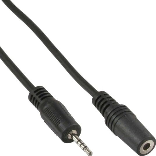 Inline 99308F 2.5Mm Hankjønn 3.5Mm Hunkjønn 3 M Sort