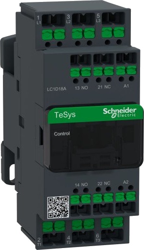Schneider Electric Kontaktor Deca 18A 3P 380V AC Snap-in, LC1D18AQ7