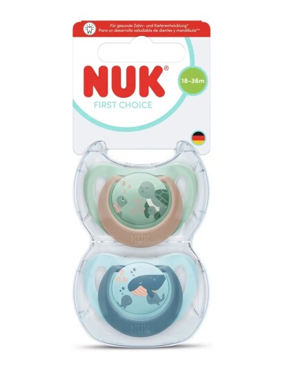 Nuk First Choice Turtle/Whale Size 18 36 Months Multi/Patterned Nuk First Choice Turtle/Whale Size 18 36 Months Multi/Patterned