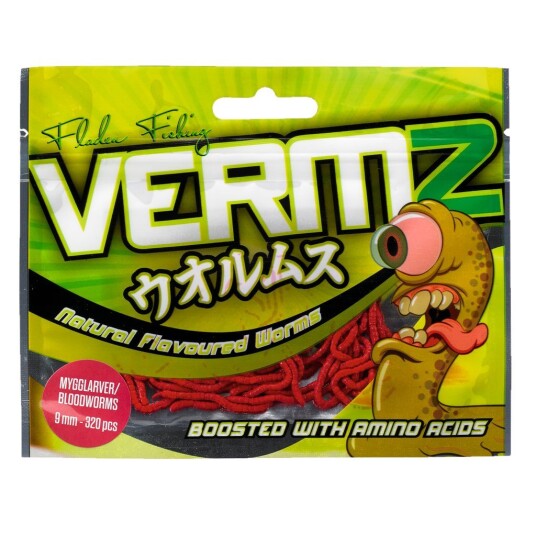 Fladen Vermz Bloodworm 9mm 320-Pk