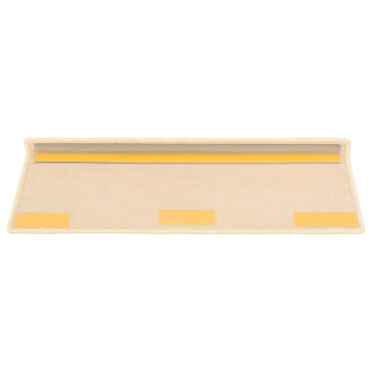 vidaXL Selvklebende trappematter sisal 15 stk 65x21x4 cm lys beige