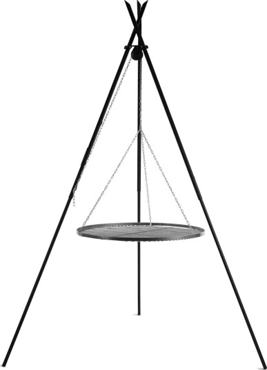 Tripod Grill gop CookKing Med Ø60 cm Rist i Råstål Tripod Grill gop CookKing Med Ø60 cm Rist i Råstål