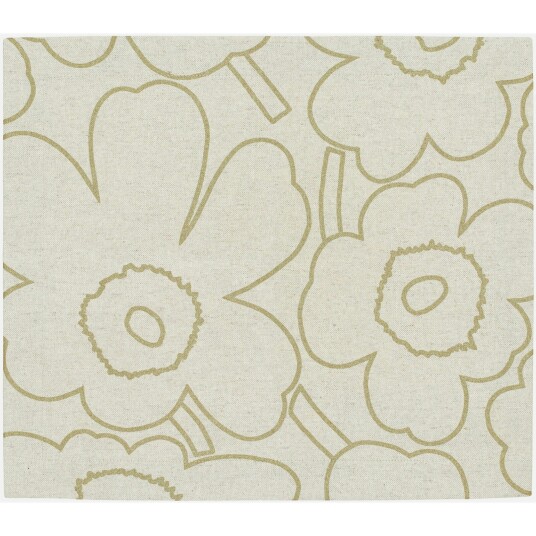 Marimekko Pieni Piirto Unikko Spisebrikke 35x40 cm Linen / Gull