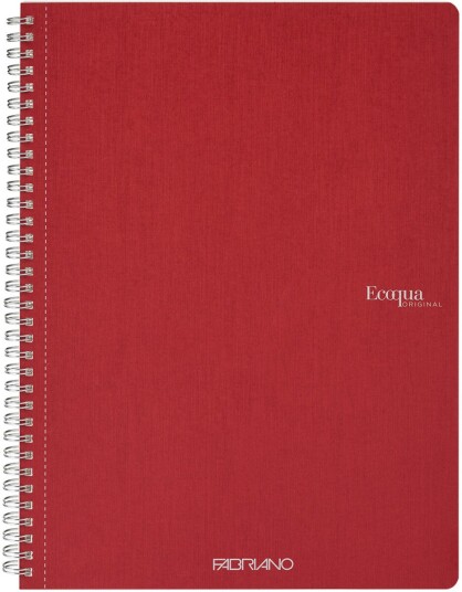 Notatbok EcoQua Original Spiral A4 Linjert Cherry Notatbok EcoQua Original Spiral A4 Linjert Cherry