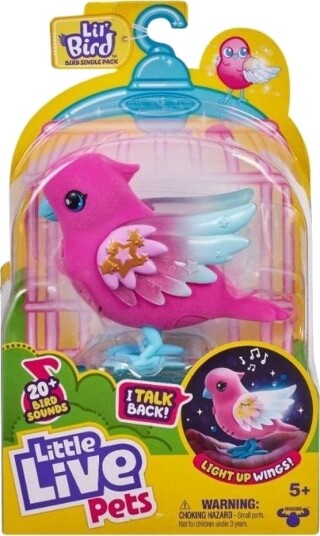 Little Live Pets 26401 Chirping And Talking Bird Assorted
