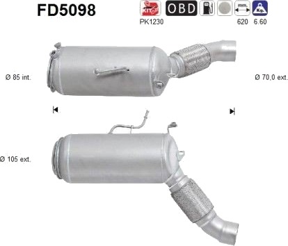 Partikkelfilter AS FD5098