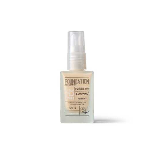 Ecooking Foundation 05 Caramel - 30 ML med Hyaluronsyre og E-Vitamin