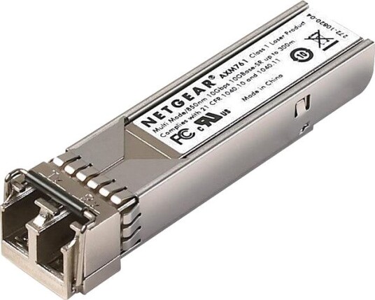 Netgear AXM761 SFP+ Transceivermodul 10GBASE-SR LC Multimodus 850nm 300m Sølv