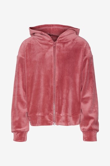 Vero Moda Girl Hettegenser vmAthena LS Zip Hoodie Jrs Girl Rosa
