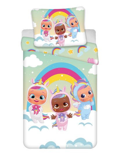 BrandMac Bed Linen Junior Cry Babies 1001 - 100X140, 40X45 Cm - Multi/patterned - 100X140CM;40X45CM