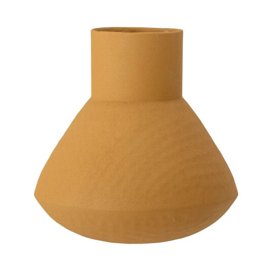 Bloomingville Isira vase metall 20,5 cm Gul