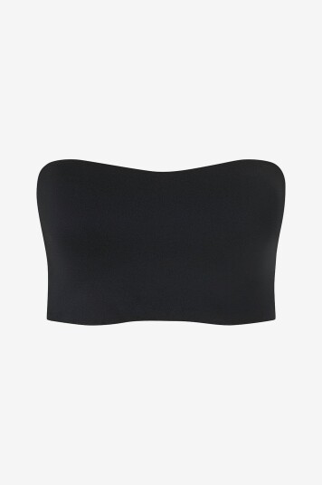 Zizzi Bikini BH sEnya Bandeau Top Solid Svart