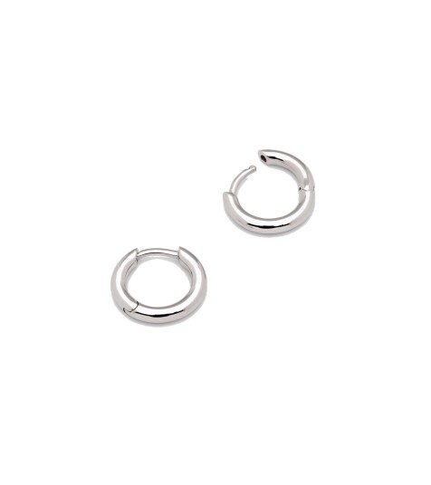 Tom Wood Jewellery Classic Hoop Small Silver Øredobber Sølv  female S