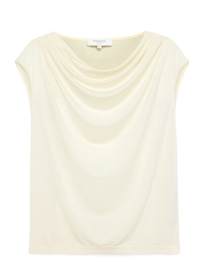 Rosemunde Rwbiarritz Ss Waterfall T-Shirt - Beige - M