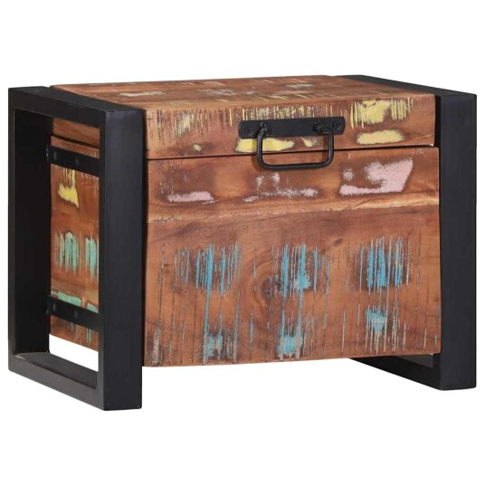 Lagringskasser Brun 40 x 30 x 30 cm Massivt gjenvunnet tre Lagringskasser Brun 40 x 30 x 30 cm Massivt gjenvunnet tre