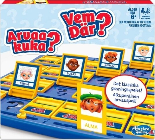 Hasbro Guess Who Barnespill SE/FI med norsk og finsk utgave