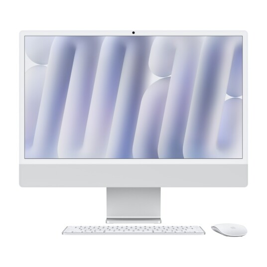 Apple iMac 24" M4 Stasjonær PC 256GB SSD Sølv 2024 Apple iMac 24" M4 Stasjonær PC 256GB SSD Sølv 2024