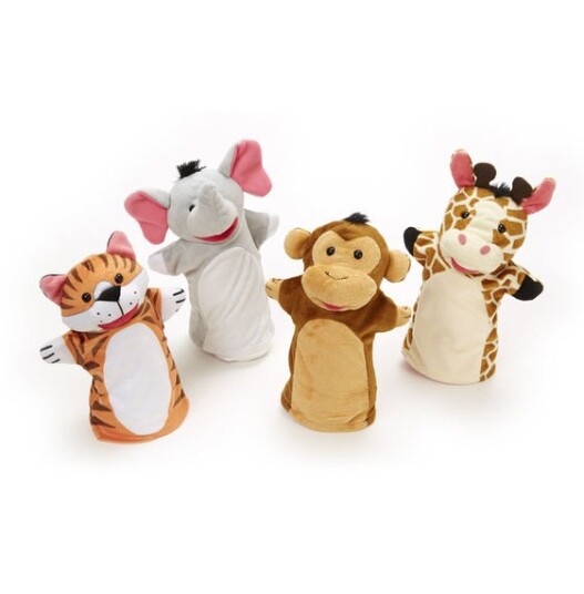 Melissa & Doug Hånddukker Safaridyr 4 stk. Melissa & Doug Hånddukker Safaridyr 4 stk.