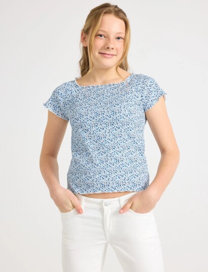 Lindex Ribbed Top   White   128