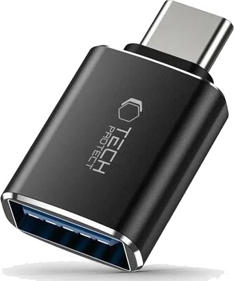 Tech Protect UltraBoost USB C USB A OTG Adapter svart