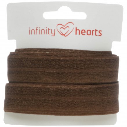 Infinity Hearts Foldeelastikk 20mm 850 Brun 5m