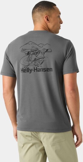 Helly Hansen Menn Skog Recycled Graphic T skjorte M