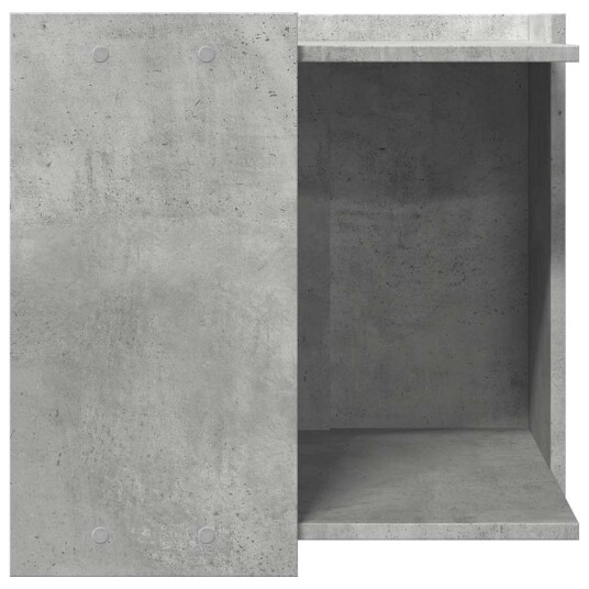 Vidaxl Skap Til Kattetoalett Betonggrå 53X53X51 cm Konstruert Tre