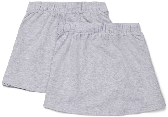Luca & Lola Corinna Skjørt 2-pack Grey Melange 134-140