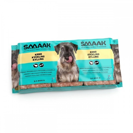 Smaak Raw Complete Kylling Active 3X200G (3 X 200 G)