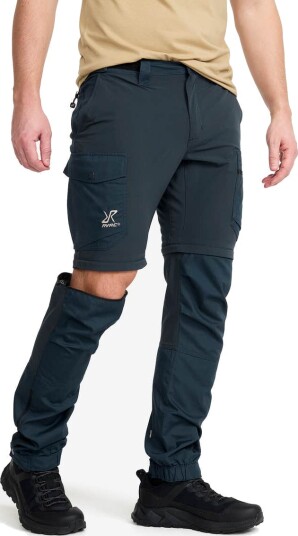 Revolutionrace Rambler Lightweight Zip off Pants Herre Blueberry L Turbukse & Fritidsbukse