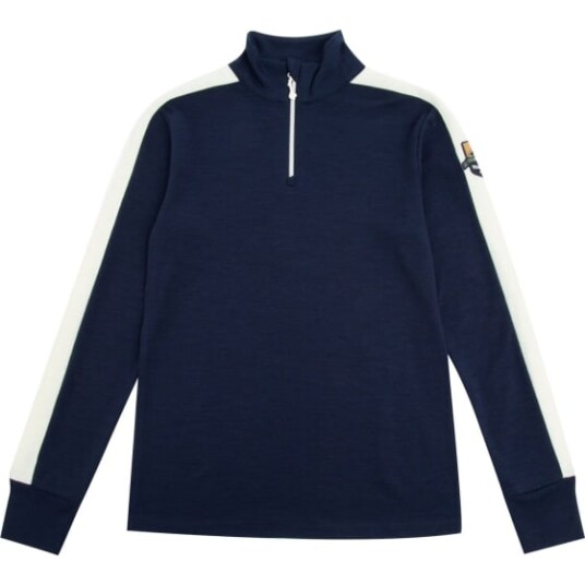 WoolLand Ål Merino Half-Zip Junior Blue Ink 110-116