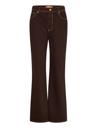 STINE GOYA 2251 Denim High Waist Straight Cut Brown 26