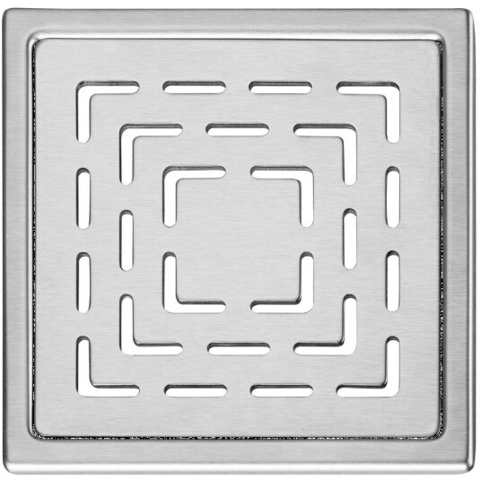 DESIGN SLUKRIST N°19 20X20 CM BØRSTET STÅL
